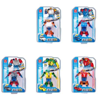 新乐新合金赛车合体变形机器人