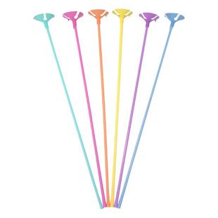 气球配件马卡龙托杆子生日开学毕业支架棒子铝膜拖杆装饰场景布置