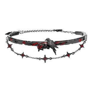 渡鸦系列原创设计小众乌鸦项链高级锁骨链黑色甜酷chocker颈链