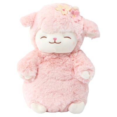 MINISO羊咩咩站姿樱花羊毛绒公仔