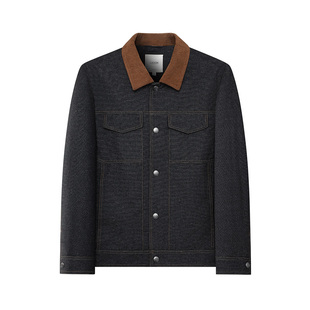 莱克斯顿2025冬季新款男装翻领羽绒服商务休闲百搭保暖夹克外套