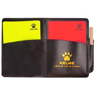 卡尔美足球裁判红黄牌侧边带笔记录纸裁判用品比赛道具裁判员装备