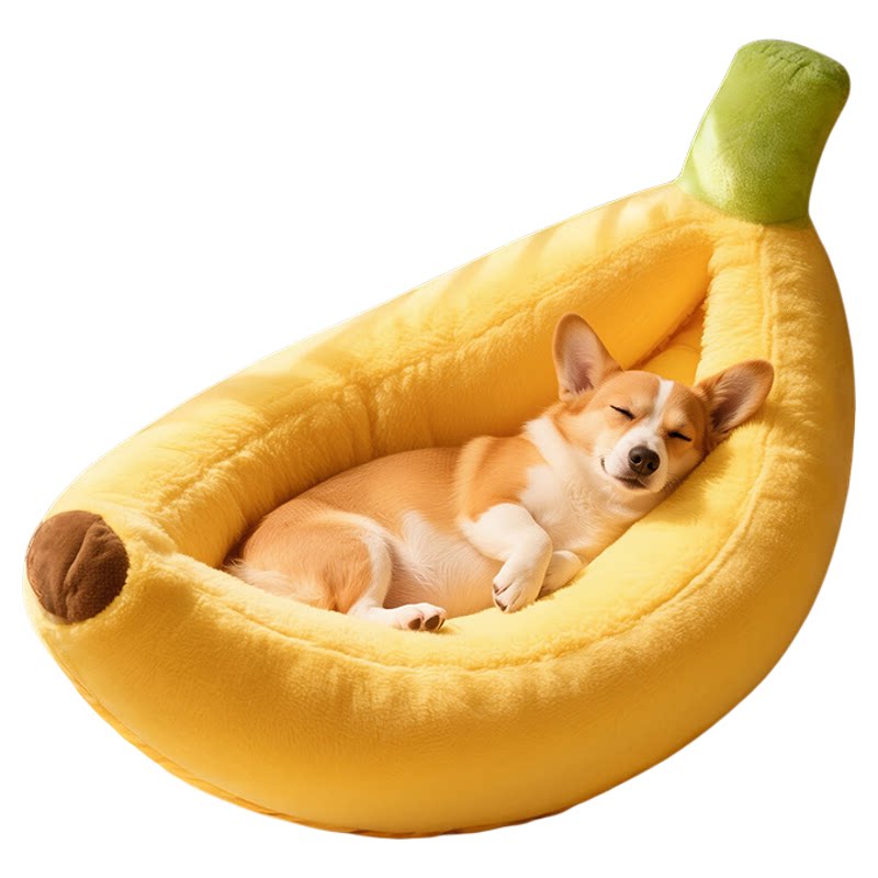 香蕉船狗窝四季可拆洗中小型犬