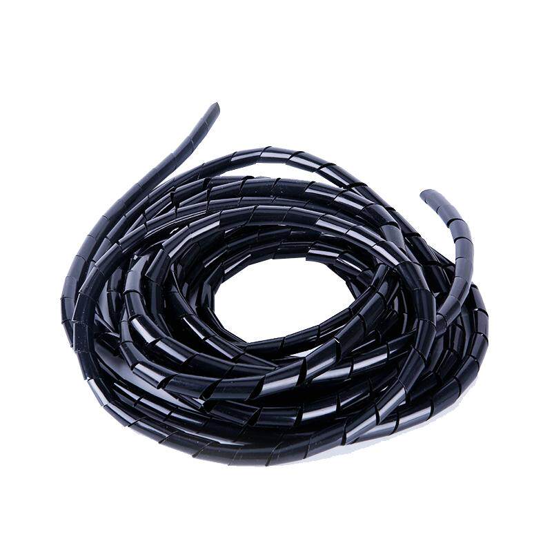 电线包线管 缠绕管6MM 8MM 10MM 绕线带防水护线套黑白螺旋护线套