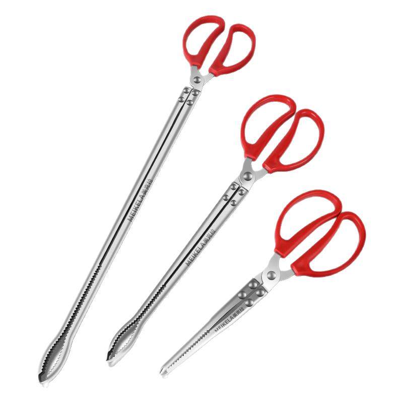 捡垃圾夹子火钳卫生夹不锈钢黄鳝夹环取物拾物器碳夹弯腰赶海加长