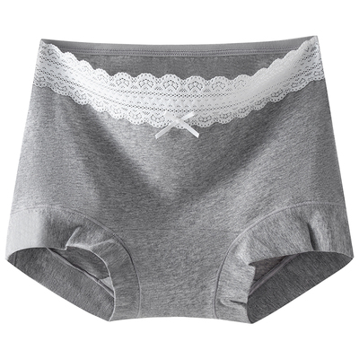 芬腾高腰平角内裤女纯棉抗菌