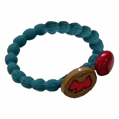 秋冬撞色可爱小狗发圈耐用弹力大