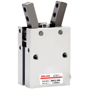 德力西气动手指气缸MHC2-10D-16D-20D-25D支点开闭型气爪夹爪HFY