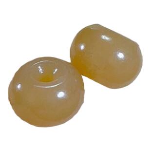 天然和田玉算盘珠隔片多宝平安扣散珠 红糖白玉藕粉珠子diy配饰