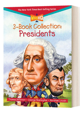 英文原版 Who Was Presidents 名人传记总统绘本3册 Who Is系列 乔治华盛顿托马斯杰斐逊亚伯拉罕林肯 英文版 进口英语原版书籍