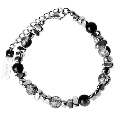 潮牌琉璃珠个性拼接手链