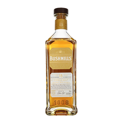 布什米尔Bushmills 15年单一麦芽爱尔兰威士忌原瓶进口朗姆雪莉桶