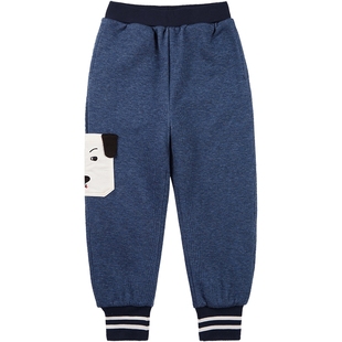 歌瑞家冬裤子男小童装夹棉卫裤休闲裤长裤下装乐友