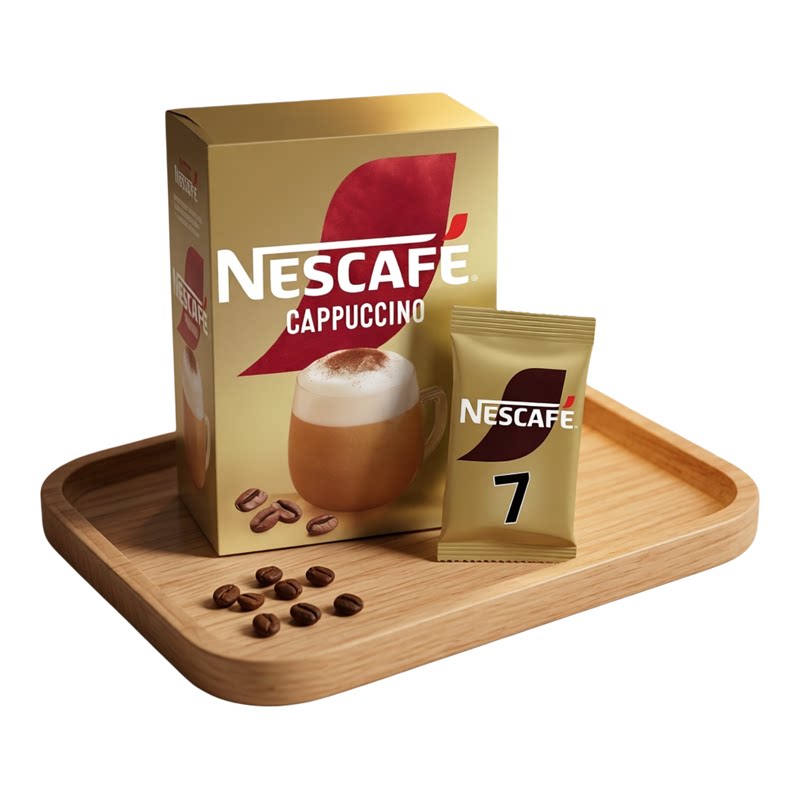 雀巢咖啡 香港进口金装Cappuccino卡布奇诺即溶咖啡办公上班7袋装