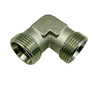 伊顿1C9/1D9永华标准公制螺纹母卡套H型24度锥钢管角弯头过渡接头