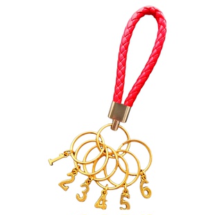 新款钥匙盘收纳串标记号码中介钥匙扣挂件分类钥匙圈环汽车锁匙牌