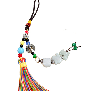 天然翡翠十二生肖三合贵人招财挂件吊坠猪兔羊蛇鸡牛猴鼠龙虎马狗