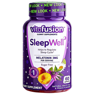 vf美国进口褪黑素软糖安瓶眠助睡眠调节软糖退黑素sleepwell