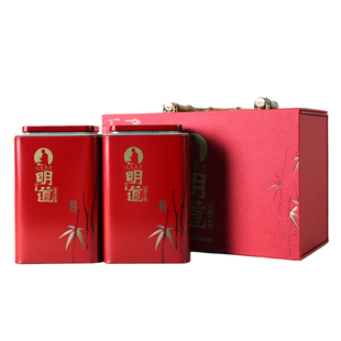 明道武夷山正宗大红袍原产岩茶礼盒装一级大红袍罐装高端茶叶礼盒