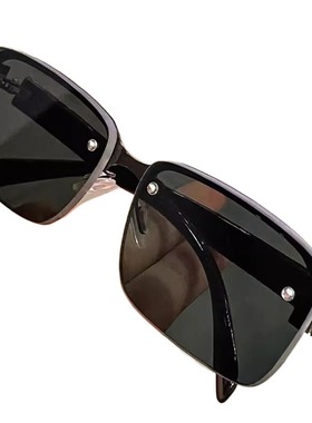 帝王灰旺财运眼镜男太阳镜清凉高档墨镜户外开车钓鱼水晶石新款