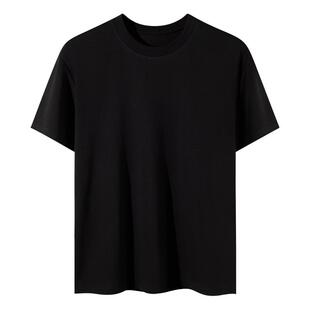 【三防10A抗菌】短袖纯棉白色圆领T恤男女士休闲运动黑色短袖上衣