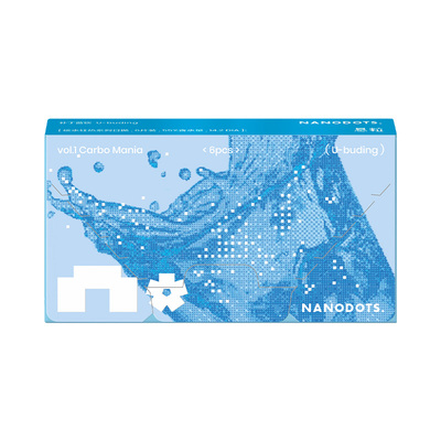 NANODOTS/悬粒美瞳彩色隐形眼镜日抛6片大小直径自然棕色cos日常