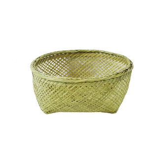 竹篮小篮子竹青采摘手提篮端午粽子伴手礼提篮迷你小竹篮编织筐