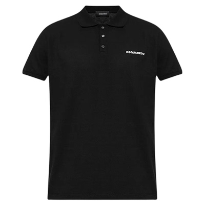 【低至5折】DSQUARED2/D2次方 男士字母徽印花棉质短袖Polo衫