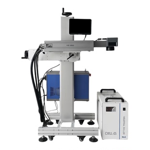 流水线激光打标机塑料瓶管材电缆包装袋生产日期喷码机激光打码机