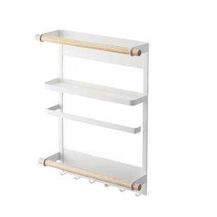 日式冰箱挂架简约铁艺磁铁卷纸巾保鲜袋储物厨房收纳侧壁置物架