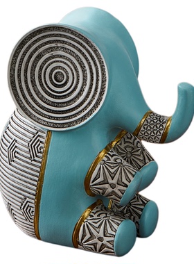 新款复古招财大象装饰摆件