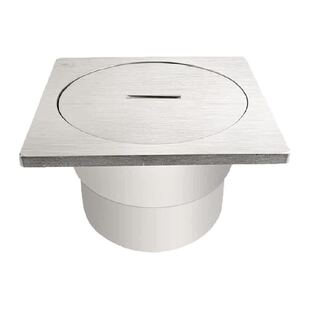 潜水艇不锈钢清扫口PVC-U排水工程地漏地面检查扫除口DN50/75/100