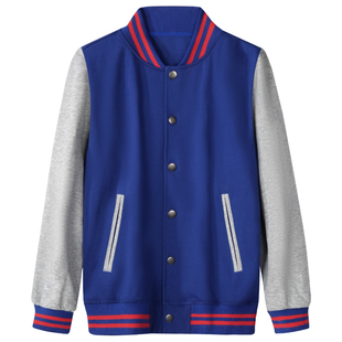 英伦学院风中小学生班服宝蓝色棒球服男女儿童春秋套装灰色校服裤