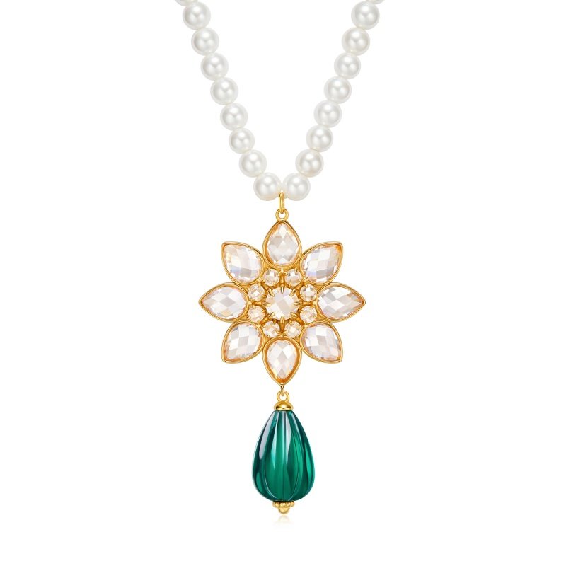 吾往月光花园珍珠项链深圳博物馆联名文创科威特繁花