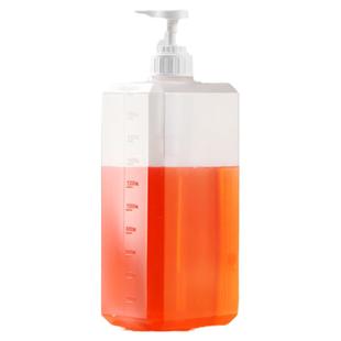 唐雅果糖糖浆挤压瓶奶茶店塑料商用手压式按压瓶定量果酱分装压嘴