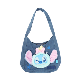 miniso名创优品迪士尼史迪奇系列萌出头腋下包可爱女生史迪仔包包