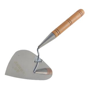 蓝田砌墙工具三角铲尖大铲子瓦工刀砌砖东北大铲桃形铲砖刀偏铲