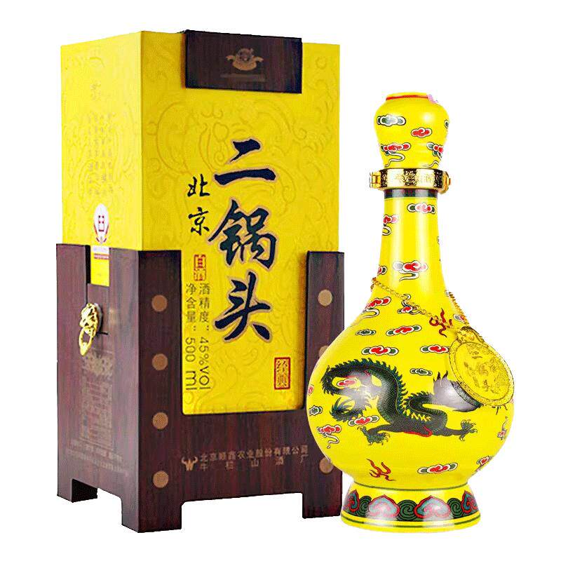 牛栏山45度经典黄龙500ml*1瓶