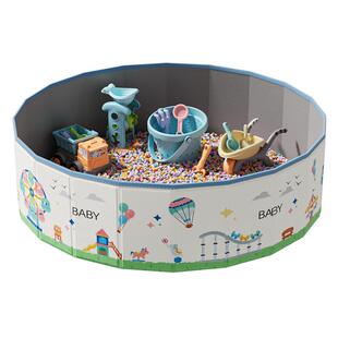 儿童玩具沙子室内玩沙池套装玩具海洋球池围栏家用仿瓷沙挖沙工具
