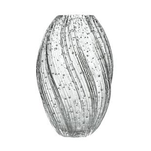 法兰晶创意轻奢夜光麦芽糖花瓶高级插花玫瑰鲜花水培玻璃花瓶摆件