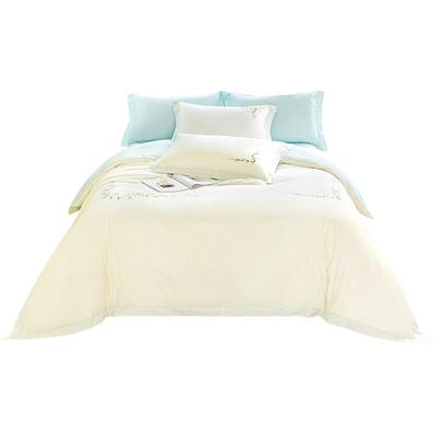 【新品】全棉时代四件套100纯棉全棉贡缎抗菌防螨床品床单被套