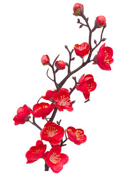 祝寿梅花枝蛋糕装饰摆件