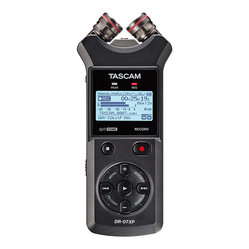 TASCAM达斯冠DR-07XP便携数字录音笔户外采访课堂会议记要录音机