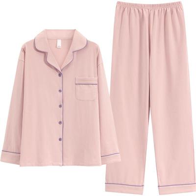 三枪纯棉简约开襟女士家居服