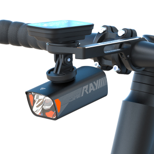 新款博纳光学高亮专业切线自行车公路山地车夜骑灯防雨充电X6pro