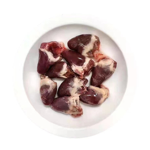 新鲜冷冻鸡心鸭心宠物猫咪狗狗生骨肉湿粮自制食材营养牛磺酸护心