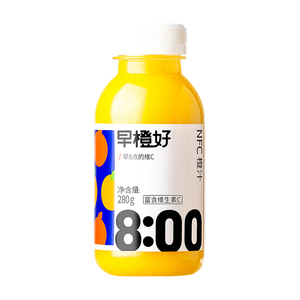 零度·果坊NFC纯果汁橙汁280g*8