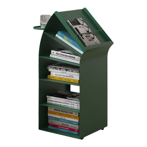 北欧书架客厅创意置物架包豪斯杂志收纳架奶油风小书柜