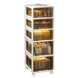 化妆品收纳柜桌下口红整理箱抽屉小推车大容量面膜盒护肤品置物架