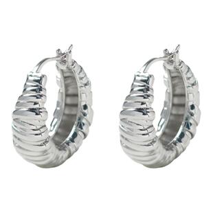 DINN DINN DESIGN简系列绷带缠绕圈圈耳环2024新款高级感适合秋冬